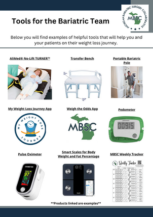 Tools for the Bariatric Team
